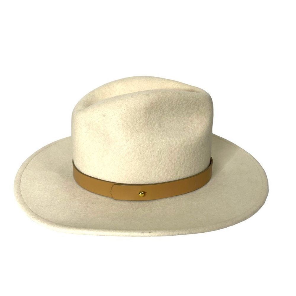 Lack‎ of Color 100% wool fedora hat Size S cream